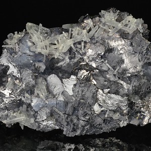 Quartz on Galena