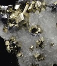 Pyrite, Galena on Quartz