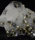 Pyrite, Galena on Quartz