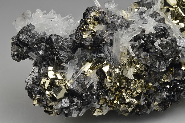 Pyrite, Quartz, Sphalerite