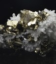 Quartz on Pyrite, Sphalerite