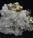 Quartz on Pyrite, Sphalerite