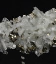 Pyrite on Quartz, Calcite