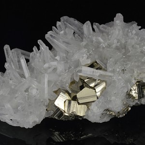 Pyrite on Quartz