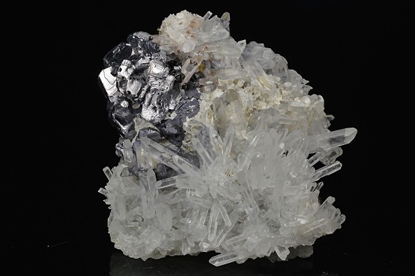 Twinned Galena, Quartz, Calcite, Sphalerite