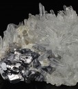 Twinned Galena, Quartz, Calcite, Sphalerite