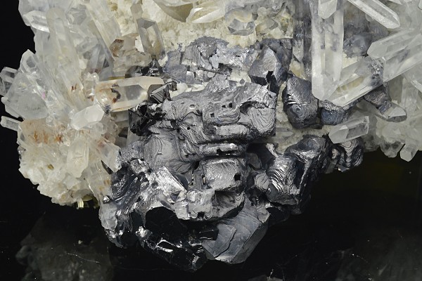 Twinned Galena, Quartz, Calcite, Sphalerite