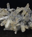 Quartz on Sphalerite tinged with Calcite