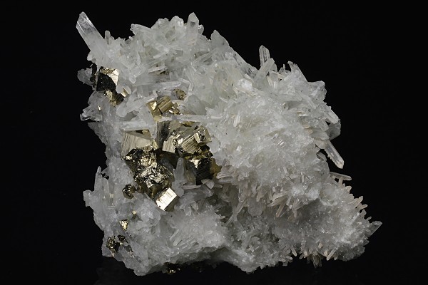 Pyrite on Quartz