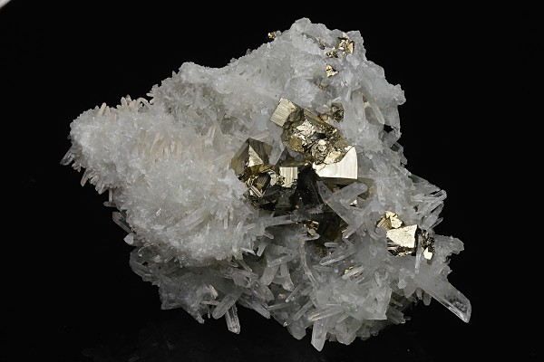 Pyrite on Quartz
