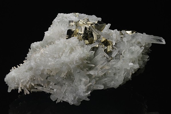 Pyrite on Quartz