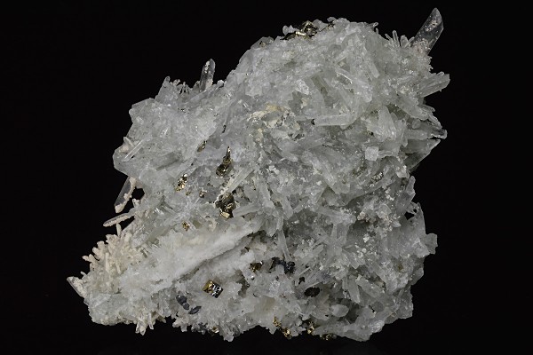 Pyrite on Quartz