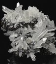 Quartz on Sphalerite