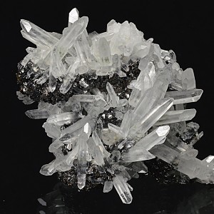 Quartz on Sphalerite