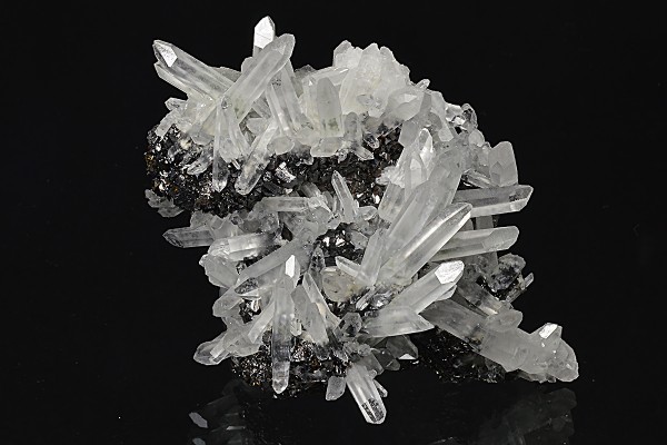 Quartz on Sphalerite
