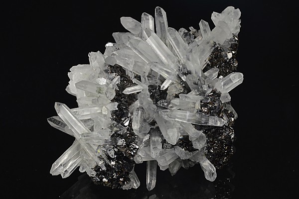 Quartz on Sphalerite