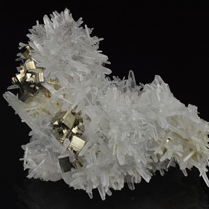 Pyrite on Quartz