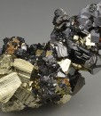 Pyrite, gem Sphalerite var.Cleiophane, Galena, Chalcopyrite