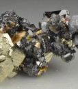 Pyrite, gem Sphalerite var.Cleiophane, Galena, Chalcopyrite