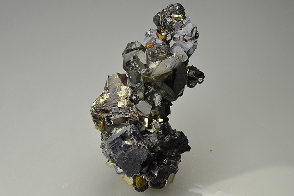 Pyrite, gem Sphalerite var.Cleiophane, Galena, Chalcopyrite