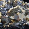 Sphalerite, Pyrite, two generations Calcite