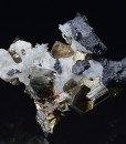 Pyrite, Calcite, Sphalerite, Quartz