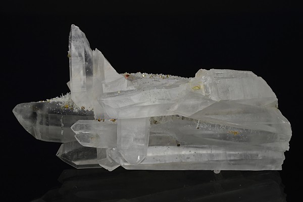 Quartz with Chalcopyrite, Pyrite inclusions