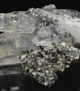 Chalcopyrite on Quartz, Sphalerite