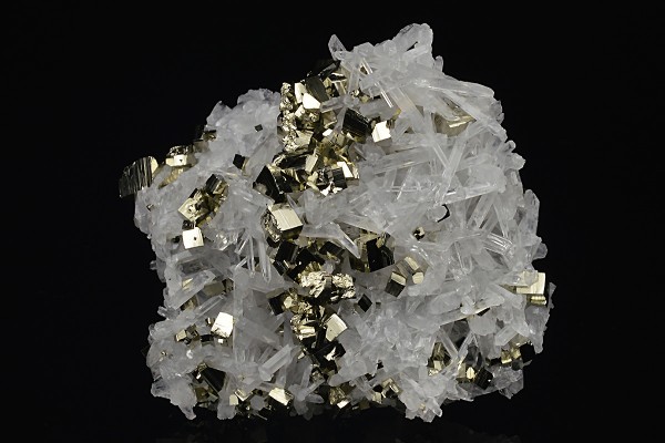 Pyrite on Quartz
