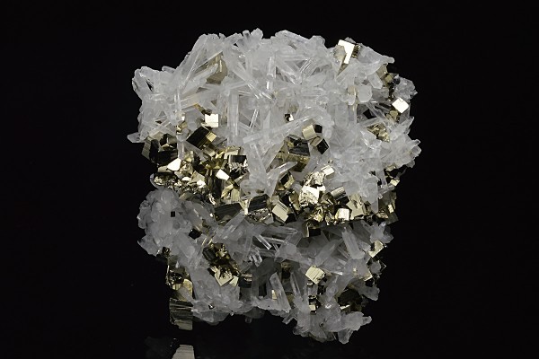 Pyrite on Quartz