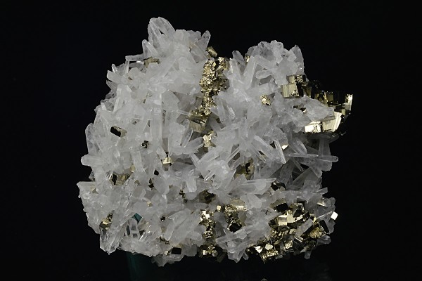 Pyrite on Quartz