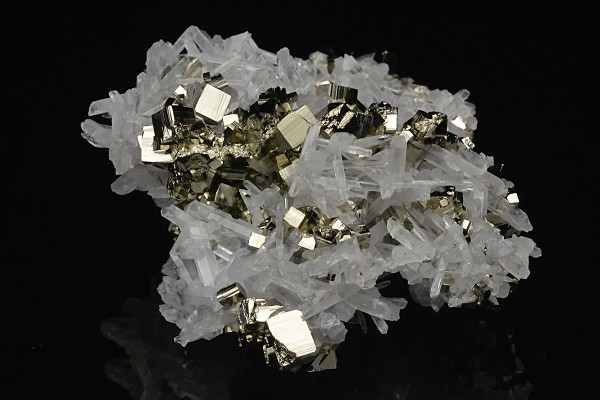 Pyrite on Quartz