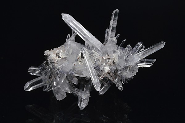Bi-terminated Quartz, Sphalerite, Calcite