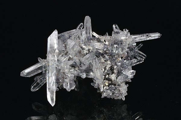 Bi-terminated Quartz, Sphalerite, Calcite