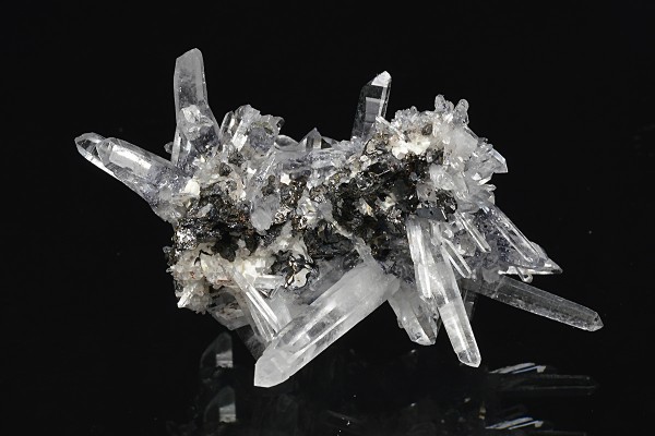 Bi-terminated Quartz, Sphalerite, Calcite