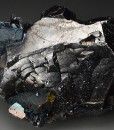 Iridescent Chalcopyrite on Galena, Sphalerite