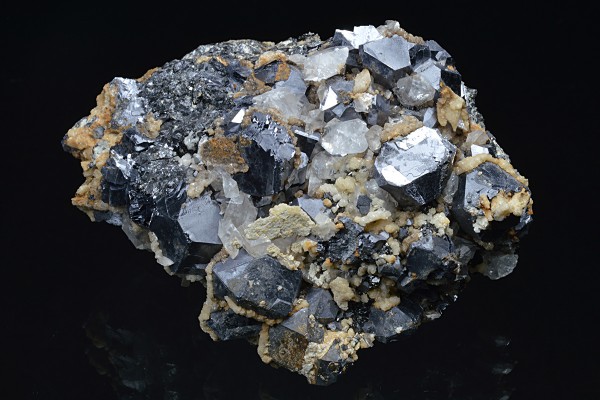 Galena, two generations Calcite, Sphalerite