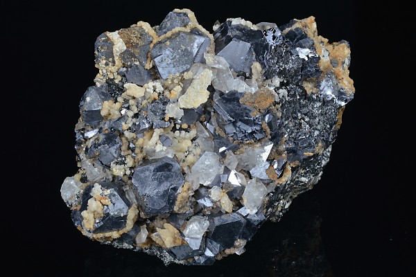 Galena, two generations Calcite, Sphalerite