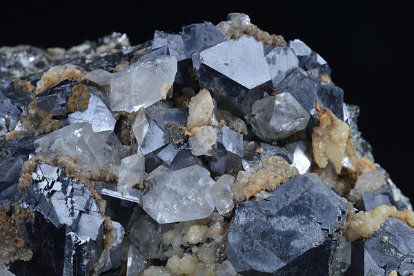 Galena, two generations Calcite, Sphalerite