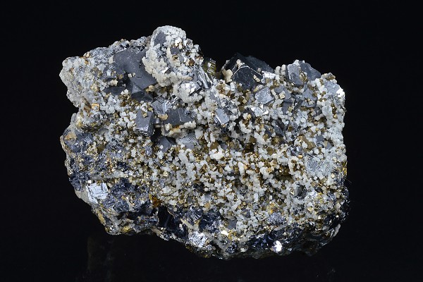 gem Sphalerite var.Cleiophane, Galena, Calcite