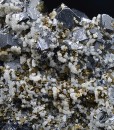 gem Sphalerite var.Cleiophane, Galena, Calcite