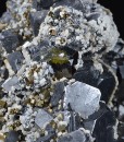 gem Sphalerite var.Cleiophane, Galena, Calcite