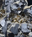 gem Sphalerite var.Cleiophane, Galena, Calcite