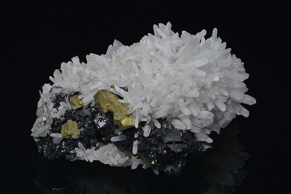Quartz, Chalcopyrite, Sphalerite