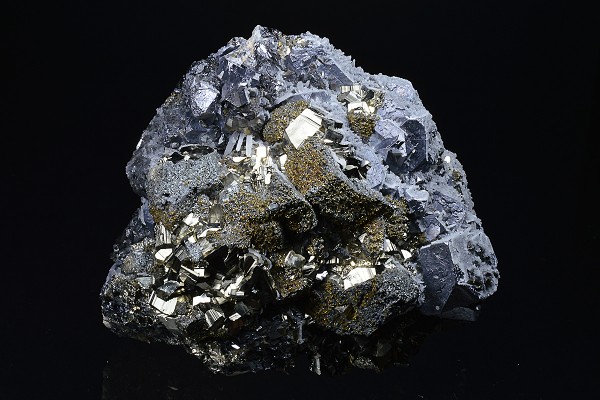 Truncated Galena, Chalcopyrite, Pyrite, Sphalerite, Quartz
