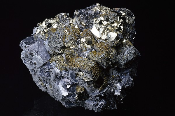 Truncated Galena, Chalcopyrite, Pyrite, Sphalerite, Quartz