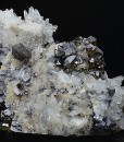 Skeletal Galena, Cleiophane, Quartz, Chalcopyrite