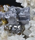Skeletal Galena, Cleiophane, Quartz, Chalcopyrite