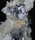 Skeletal Galena, Cleiophane, Quartz, Chalcopyrite