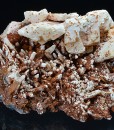 Iron oxide pseudomorphous after Calcite, Quartz